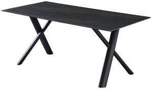 JEDÁLENSKÝ STÔL, čierna, tmavosivá, 180/90/76 cm Livetastic - Online Only jedálne, Online Only
