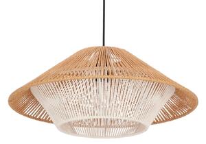 Závesný luster na lanku AFRICA 1xE27/40W/230V, priemer 50 cm, hnedá/krémová