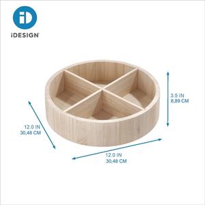 Otočný drevený organizér na koreničky Merry-go-round – iDesign/The Home Edit