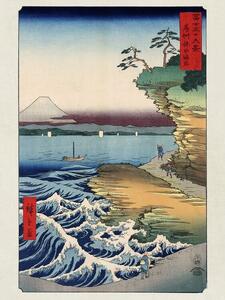 Umelecká tlač Hokusai - The Coast At Hota In Awa Province, Katsushika Hokusai, (30 x 40 cm)
