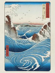 Umelecká tlač Hokusai - Naruto Whirlpool, Utagawa Hiroshige, (30 x 40 cm)