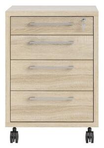 Uzamykateľná skrinka v dekore duba v prírodnej farbe 48x68 cm Prima – Tvilum