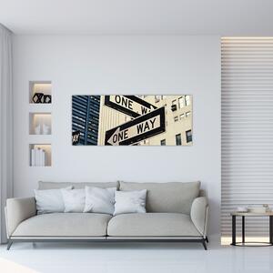 Obraz - New York ONE WAY (120x50 cm)
