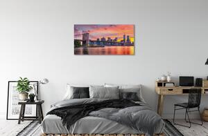 Obraz na plátne most sunrise 100x50 cm