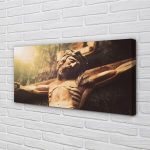 Obraz na plátne Ježiš z dreva 100x50 cm