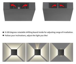 Brilagi - LED exteriérové nástenné svietidlo QUADRAY LED/4W/230V antracitové IP65