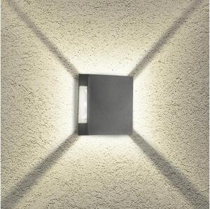 Brilagi - LED exteriérové nástenné svietidlo QUADRAY LED/4W/230V antracitové IP65