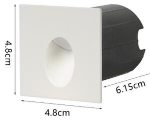 Brilagi - LED vonkajšie zapustené svietidlo STAIRDOT LED/2W/230V biele IP65 hranaté