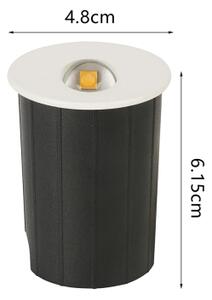 Brilagi - LED vonkajšie zapustené svietidlo STAIRDOT LED/2W/230V biele IP65 guľaté