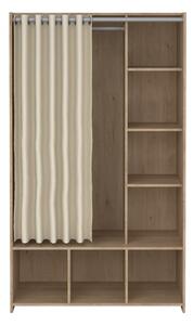 Bielo-béžová šatníková skriňa v dekore duba 105x180 cm Kit – Tvilum