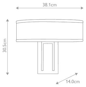 Hinkley HK-HAMPTON2-BB - Nástenné svietidlo HAMPTON 2xE14/40W/230V zlaté