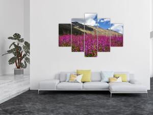 Obraz scenérie horské lúky (150x105 cm)