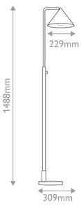 Alora Mood ALM-REMYCK-FL-GD - Stojacia lampa REMYCK 1xE27/60W/230V zlatá