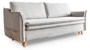 Krémovobiela rozkladacia pohovka 225 cm Charming Charlie – Miuform
