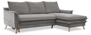 Sivá rozkladacia rohová pohovka (pravý roh) Charming Charlie – Miuform