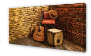 Obraz canvas Gitaru hat stoličky 100x50 cm