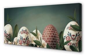 Obraz na plátne Listy vajcom kvety 100x50 cm