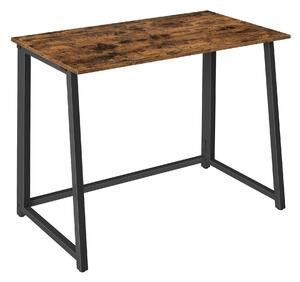 Dekorstudio Počítačový stôl MAX 1.0 80x40x75cm - rustikálny/čierne nohy