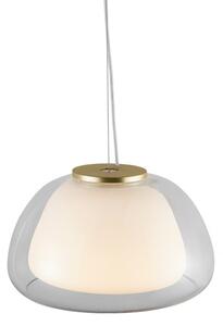 Nordlux - Závesné svietidlo na lanku JELLY 1xE27/40W/230V biela/číra pr. 39 cm