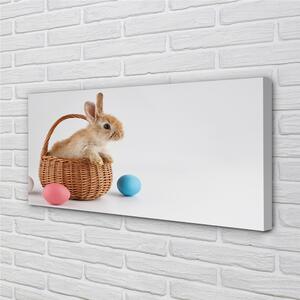 Obraz na plátne králiky vajcia 100x50 cm