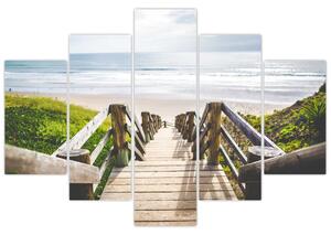 Obraz - Vstup na pláž (150x105 cm)