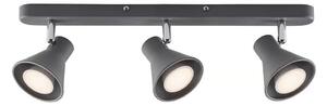 Nordlux - Bodové svietidlo EIK 3xGU10/35W/230V sivé