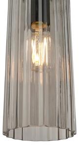 Nordlux - Luster na lanku MIELLA 3xE27/25W/230V čierny/dymový