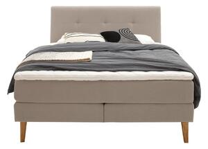 Béžová boxspring posteľ 180x200 cm Stockholm – Meise Möbel
