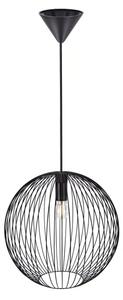 Nordlux - Závesné svietidlo na lanku BERONI 1xE27/60W/230V čierne priemer 35 cm