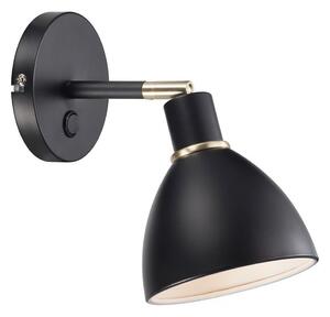 Nordlux - Nástenné svietidlo RAY 1xE14/25W/230V čierne