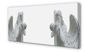 Obraz na plátne modlitebné anjeli 100x50 cm