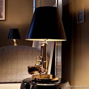 FLOS Beside Gun dizajnová stolná lampa zlatá