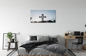 Obraz na plátne kríž 100x50 cm