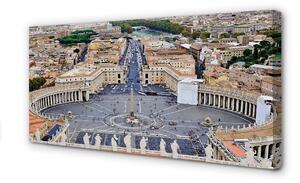 Obraz na plátne Rome Vatican square panorama 100x50 cm