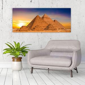 Obraz - Egyptské pyramídy (120x50 cm)