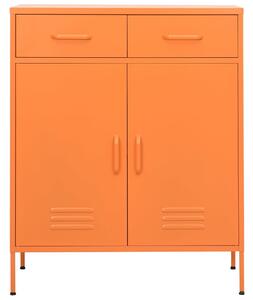 Úložná skrinka oranžová 80x35x101,5 cm oceľ