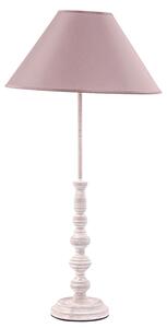 Estila Nočná lampa Sol v staroružovej farbe s tvarovanou podstavou vo vintage štýle 68 cm