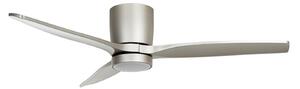 LED stropný ventilátor Sorin, hliník, CCT, IP44, 3 lopatky – Lucande Lucande, Sorin, Metalická, Pracovňa, Kov, Moderný