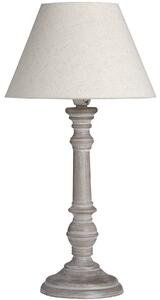 Estila Nočná lampa Pella s keramickou nohou v sivej farbe vo vintage štýle 31cm