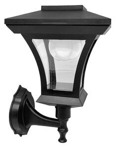 LED solárne nástenné svietidlo TIRANA LED/1,2V 1800 mAh IP44 čierne