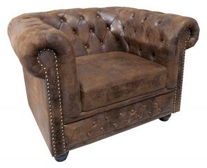 Estila Elegantné pohodlné kreslo Chesterfield