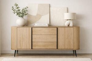 Komoda Luvio 196 cm so zásuvkami - dub cremona