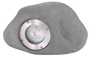 Vonkajšia stojaca lampa Petra sivá 3 W
