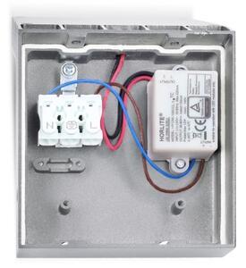 Brilagi - LED vonkajšie nástenné svietidlo RIANO LED/8W/230V strieborné IP65