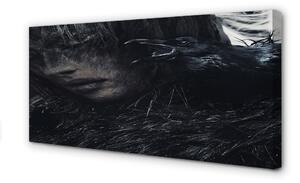 Obraz canvas temná postava 100x50 cm