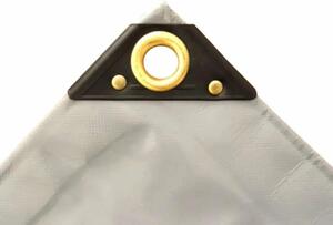 Sivá plachta z PVC 650 g/m² 5 x 6 m (30 m²)