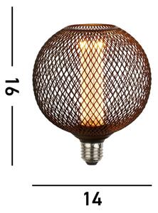 Searchlight 26003BK - LED dekoratívna žiarovka WIRE MESH E27/4,5W/230V 2700K