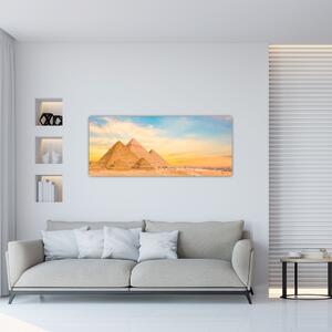 Obraz egyptských pyramíd (120x50 cm)