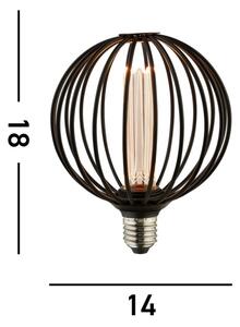 Searchlight 26004BK - LED dekoračná žiarovka GLOBE E27/4,5W/230V 2700K