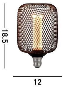 Searchlight 26002BK - LED dekoratívna žiarovka WIRE MESH E27/4,5W/230V 2700K